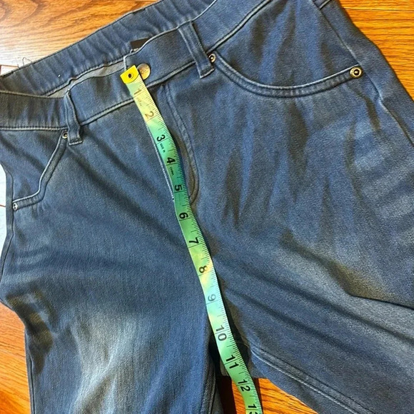 Hue light blue distressed leggings Jeans M - Picture 8 of 13